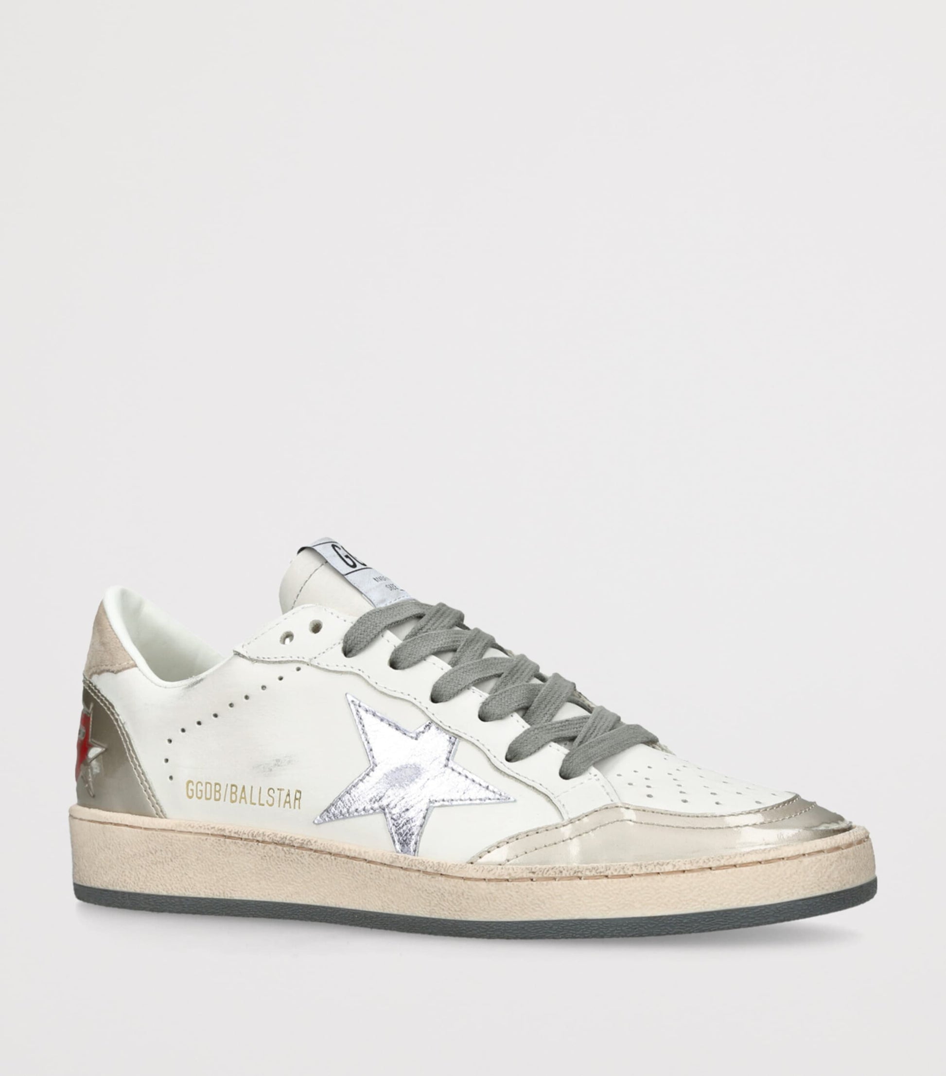 White Leather Ball Star Sneakers