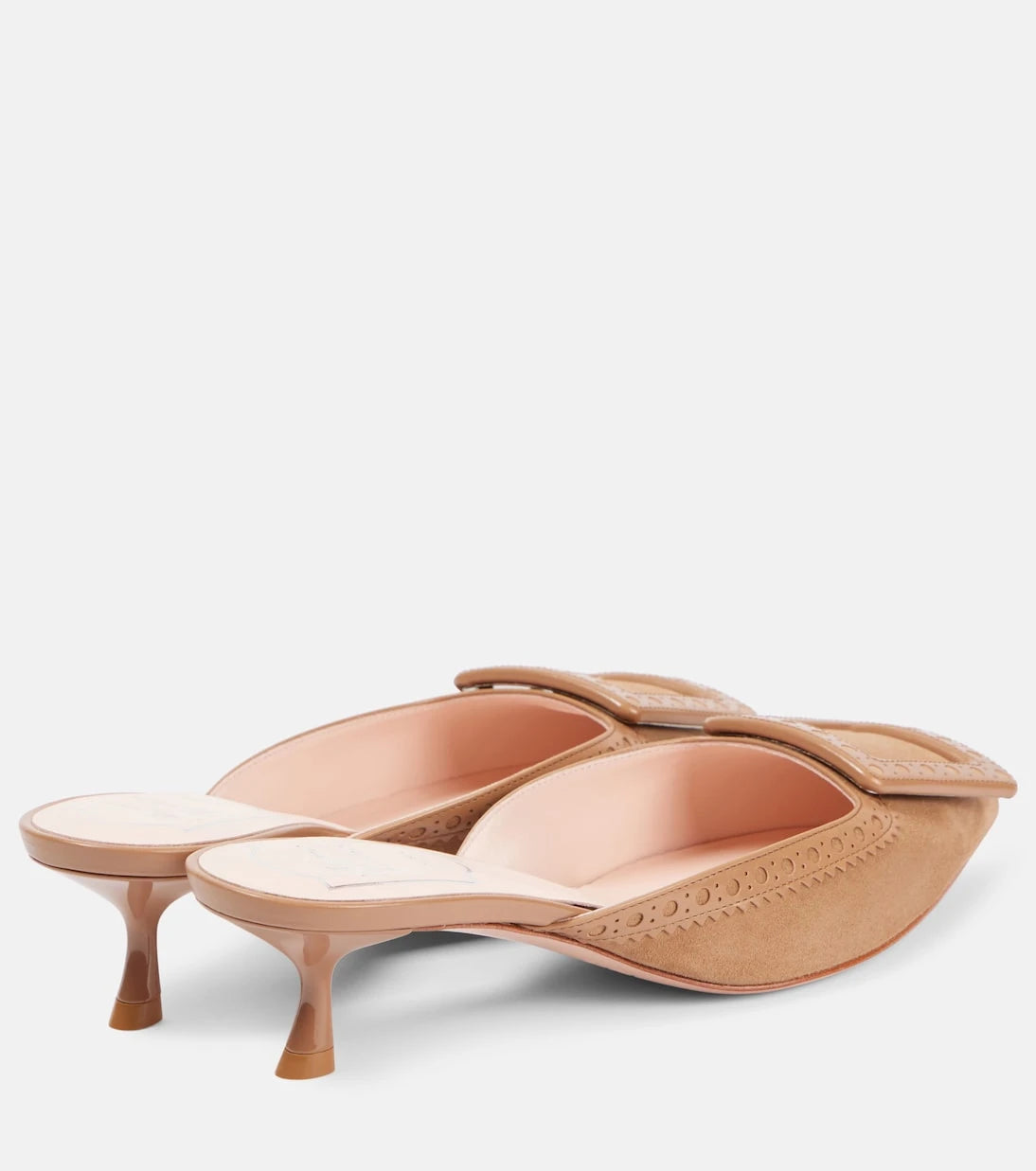 Roger Vivier - Viv' in the City 45 suede mules