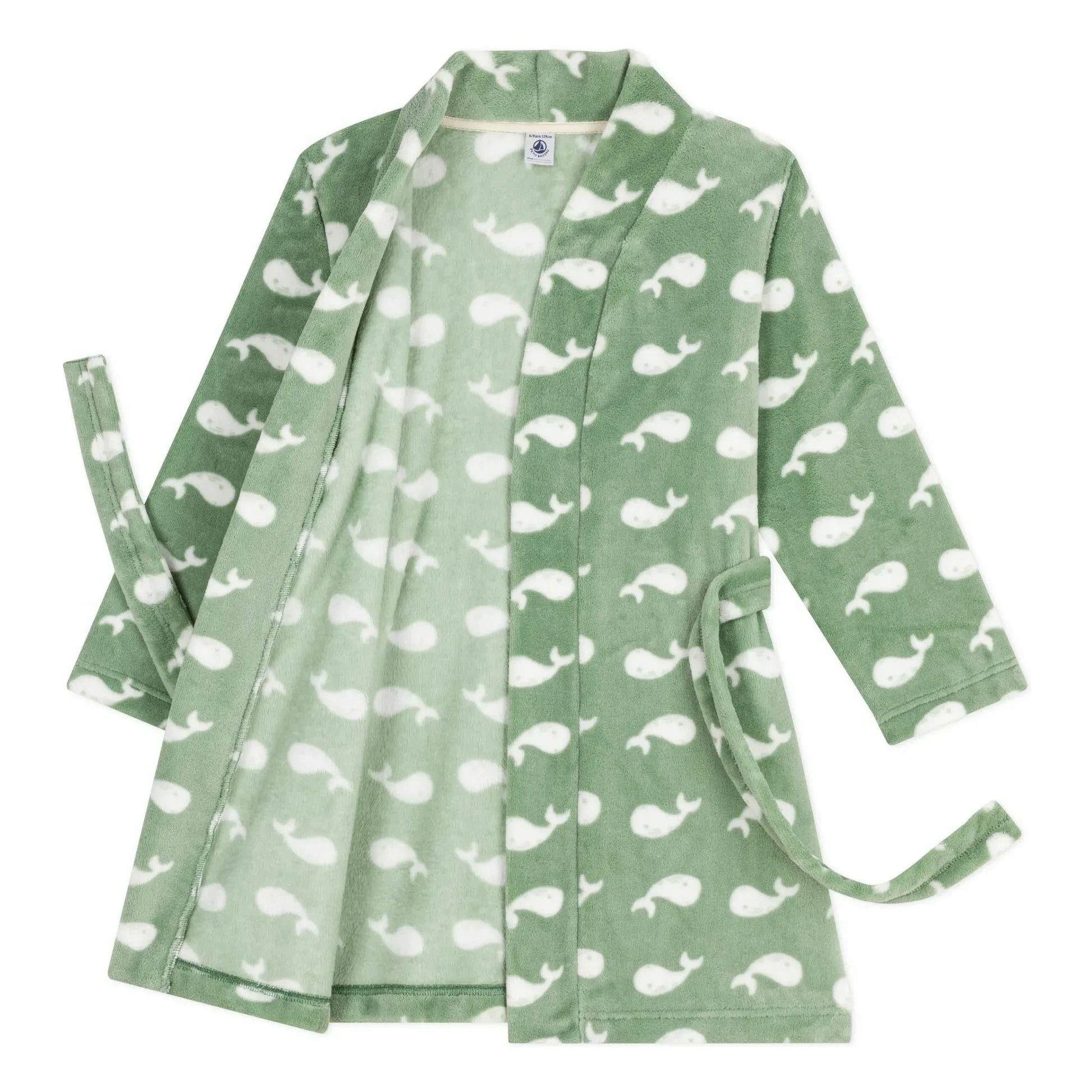 Petit Bateau - Whale Bathrobe | Sage