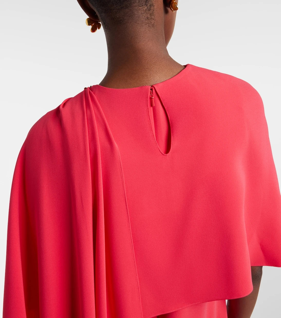 Oscar de la Renta - Embellished silk-blend georgette gown