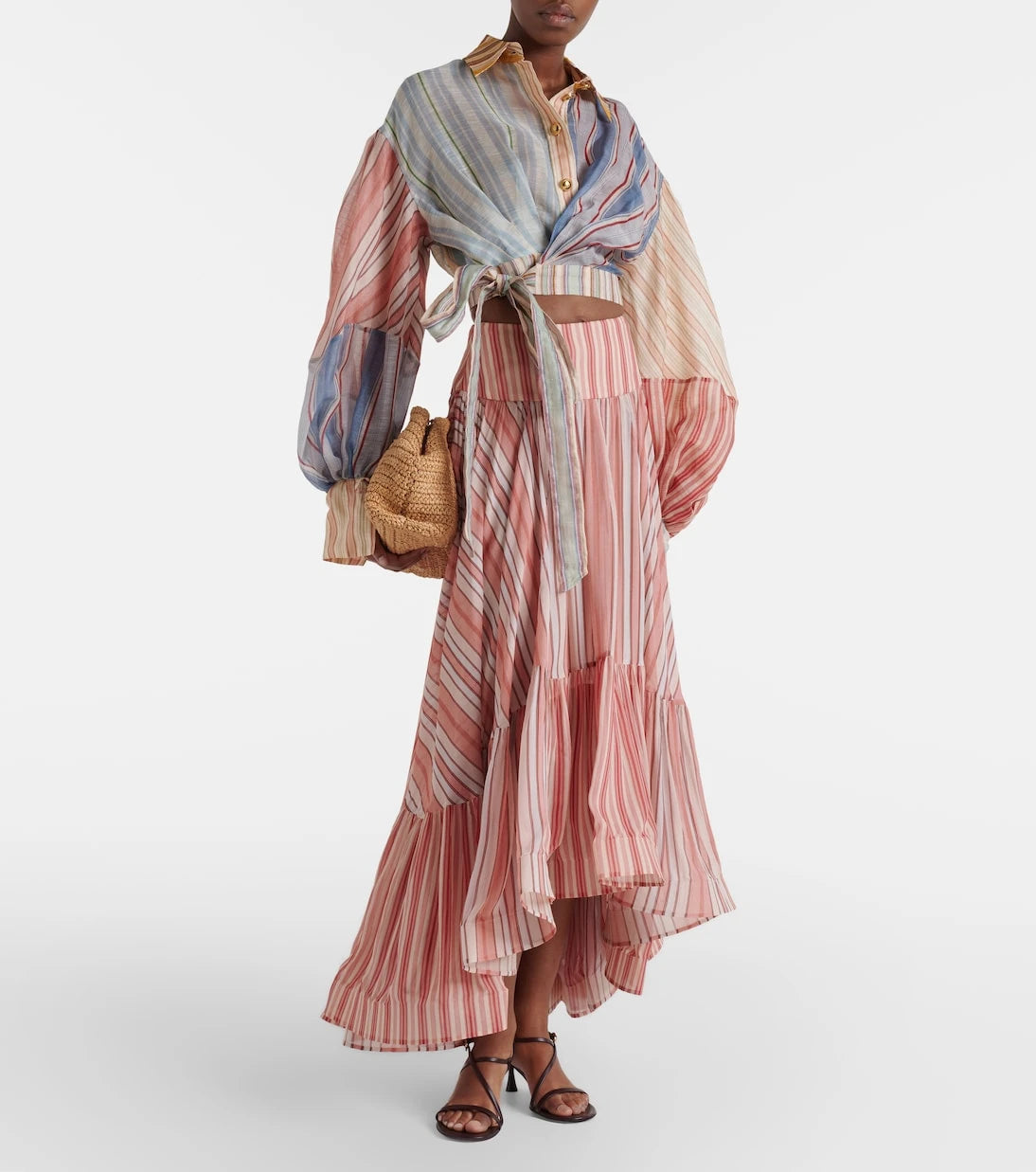 Zimmermann - Rebellion striped linen and silk blouse