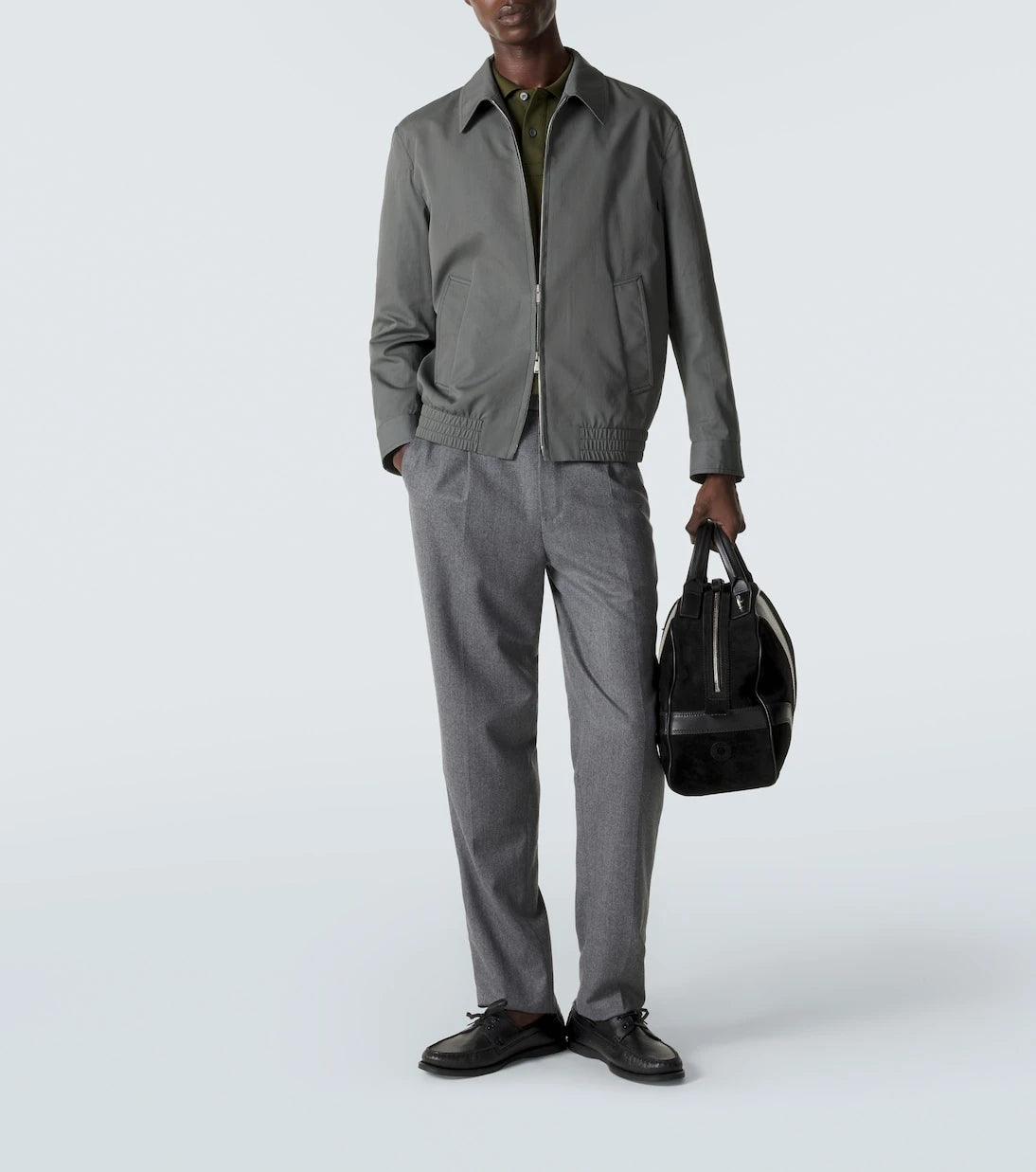 Lardini - Cotton and silk blouson jacket
