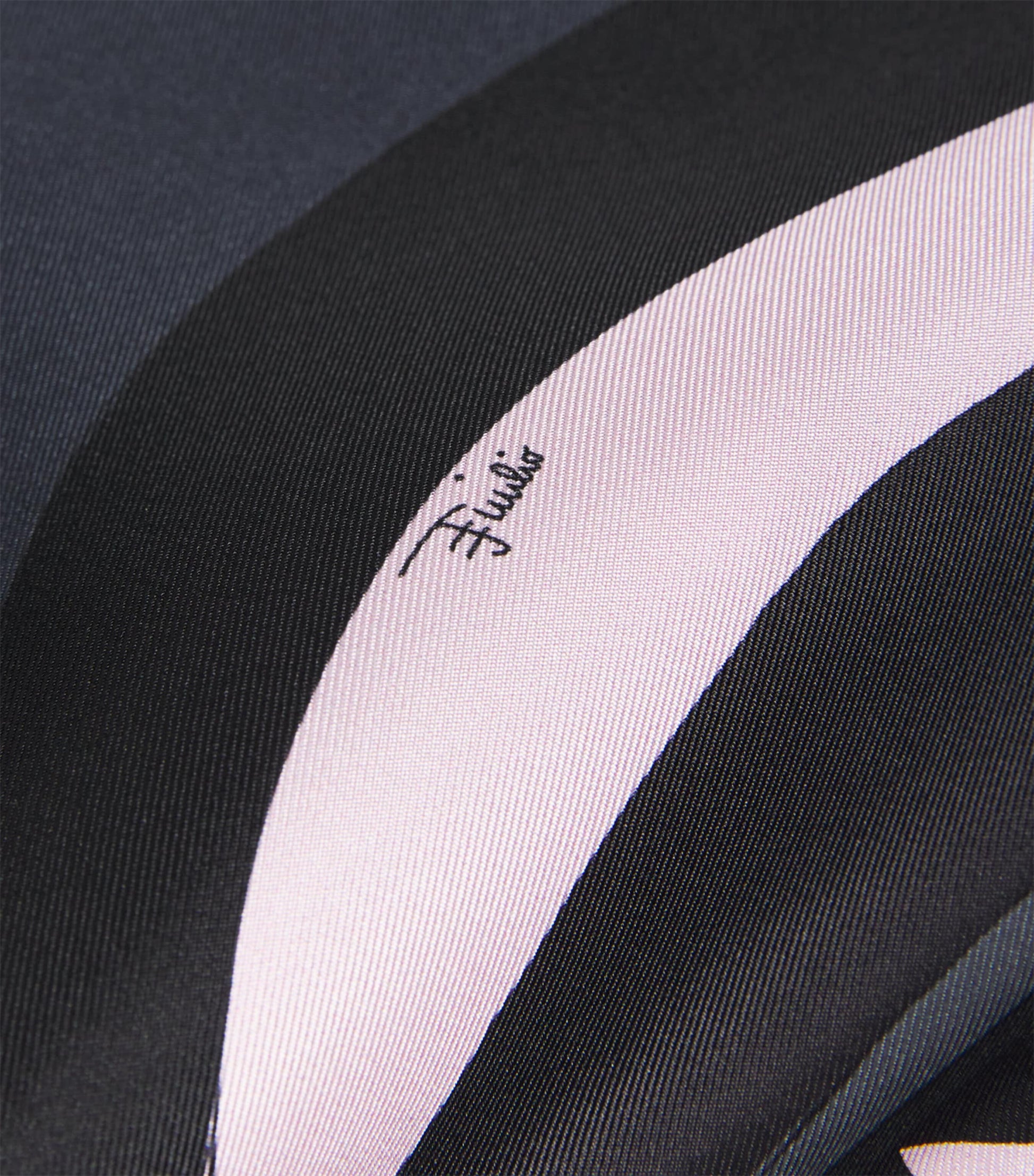 Pucci Black Silk Wide-Leg Trousers