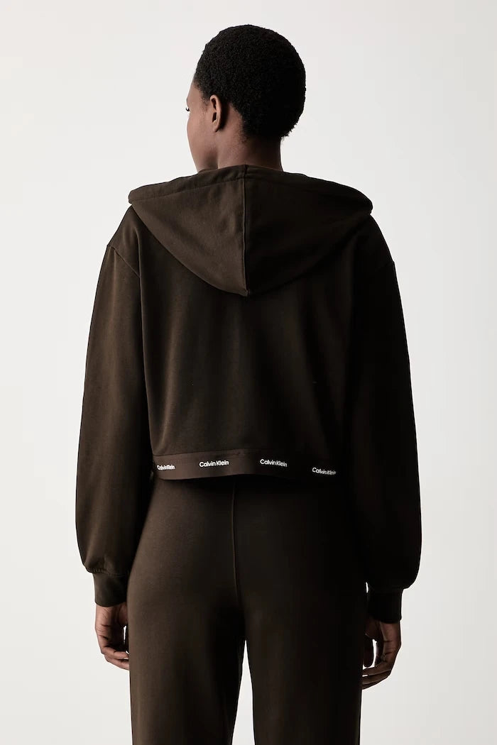 Calvin Klein Jeans fermuarlı kadın pamuklu sweatshirt