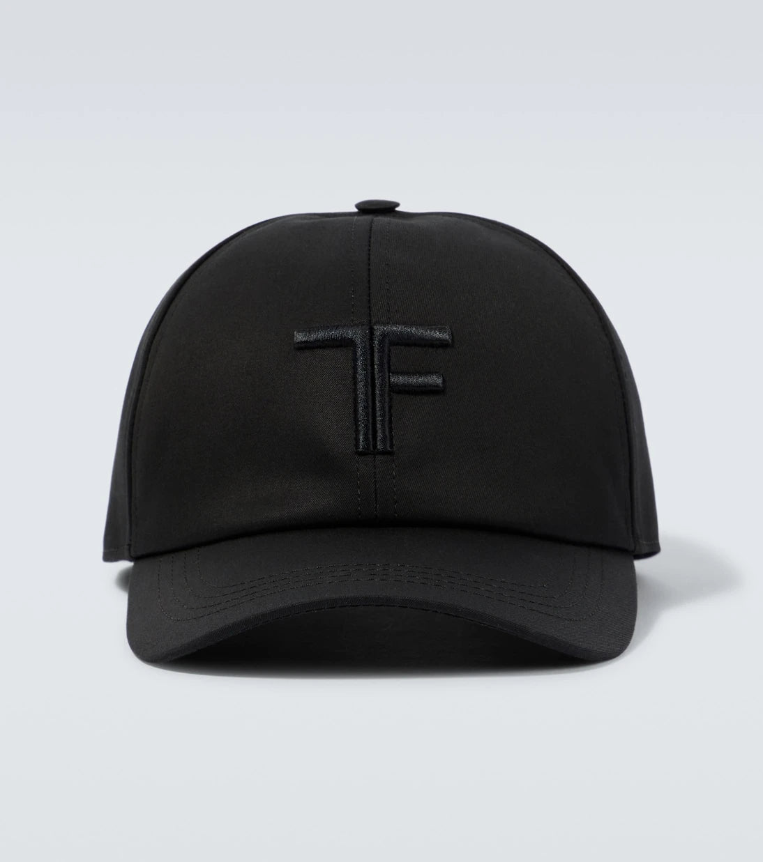 Tom Ford - Embroidered canvas and leather cap