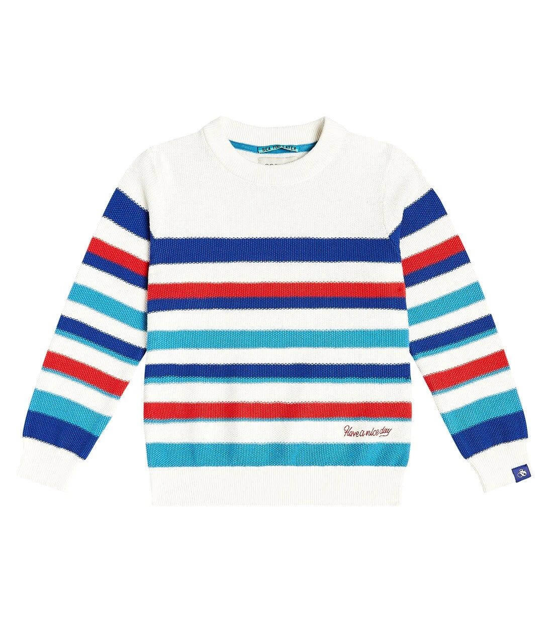Scotch & Soda Kids - Striped cotton sweater