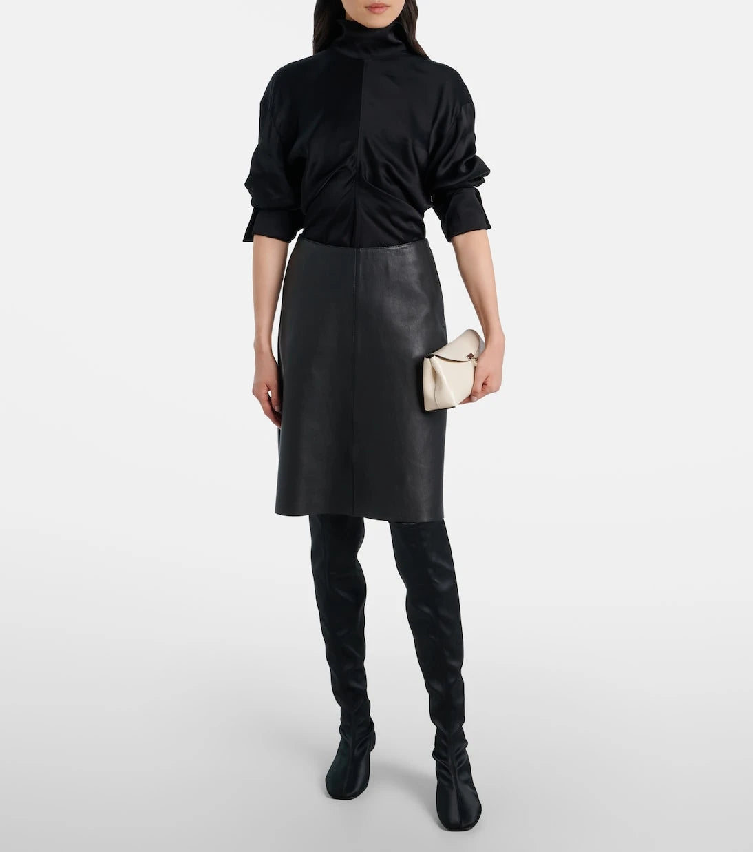 Toteme - Satin knee-high boots