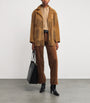 Brown Suede Fringed Jacket