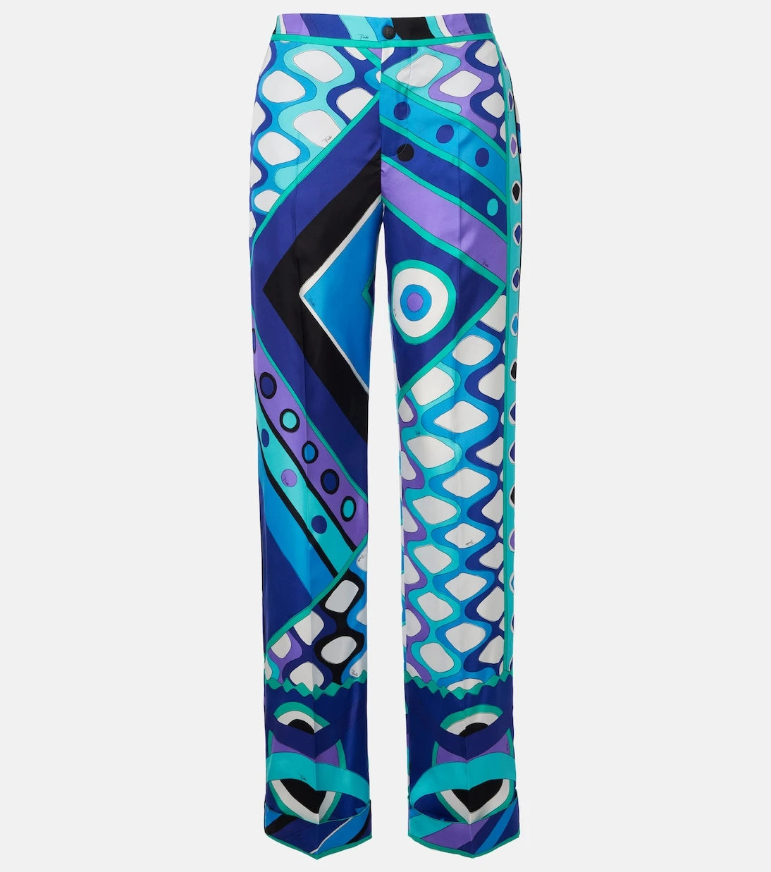 Pucci - Vivara silk wide-leg pants