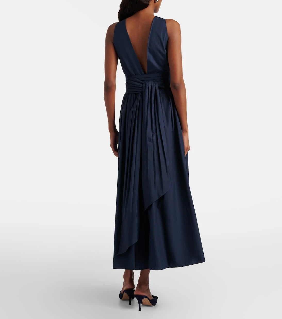 'S Max Mara - Ussita cotton poplin midi dress