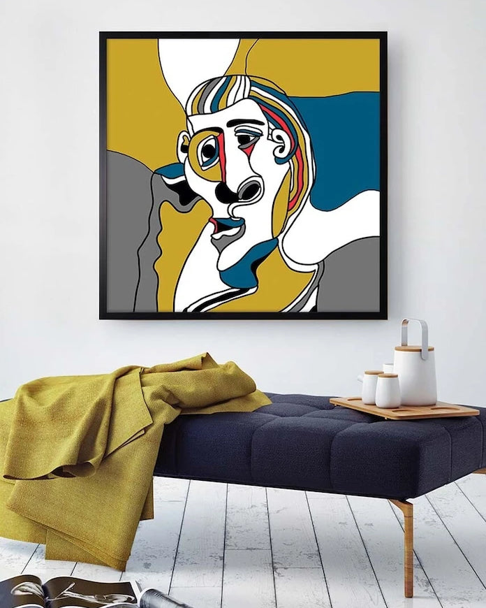 Репродукция върху хартия в рамка 70x70 cm