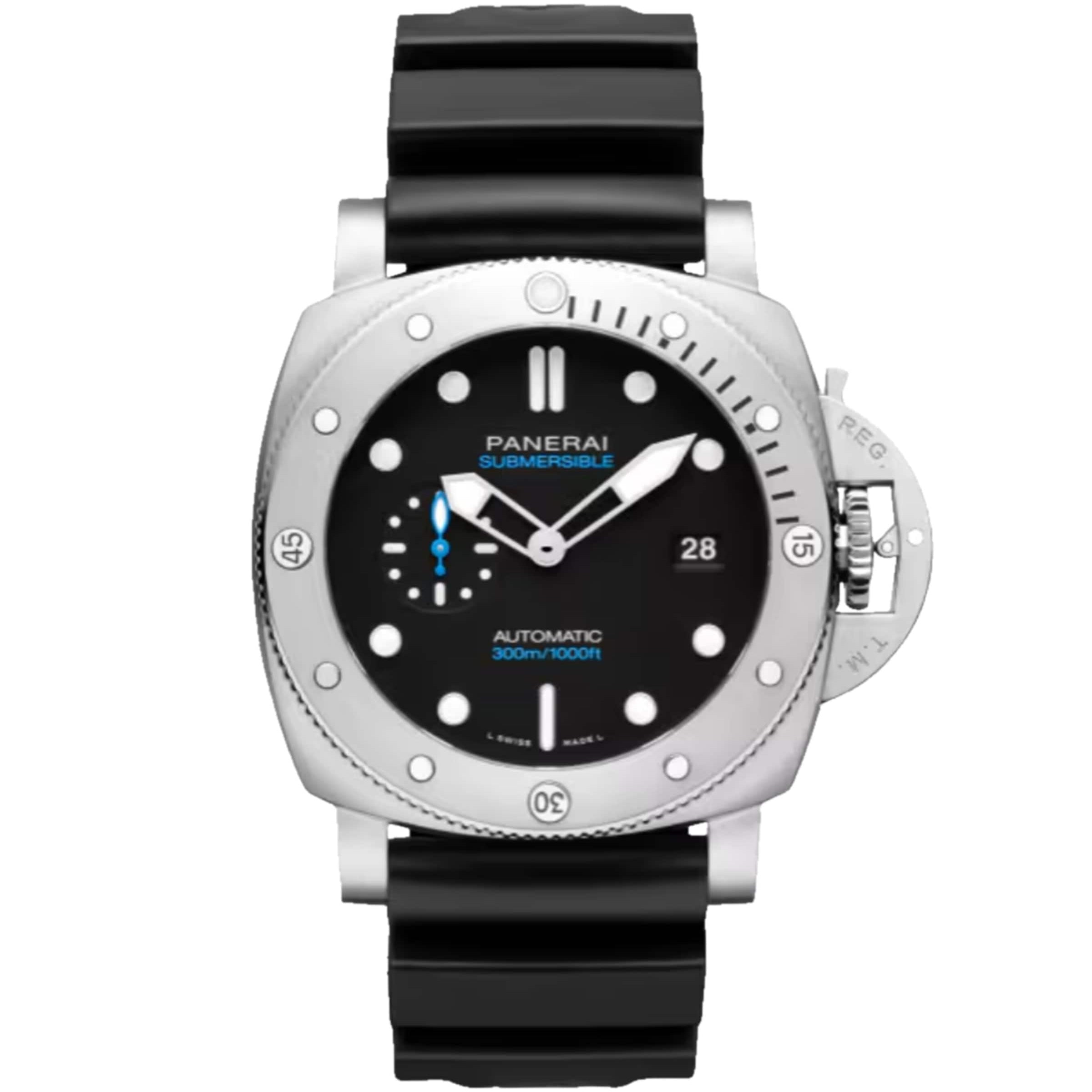 Stainless Steel Submersible QuarantaQuattro Watch 44mm