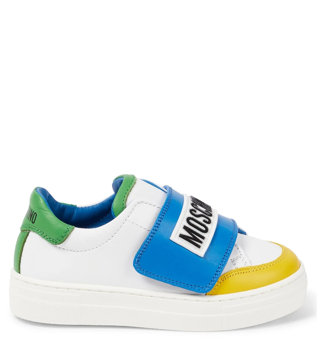 Moschino Kids - Logo leather sneakers