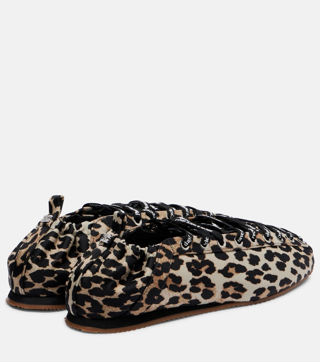 Ganni - Leopard-print ballet flats