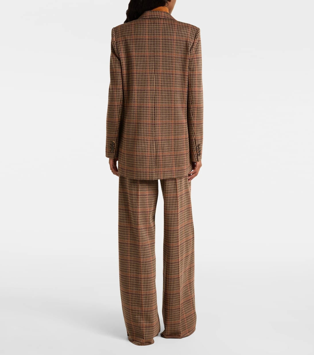 Max Mara - Guelfo checked wool and cotton blazer