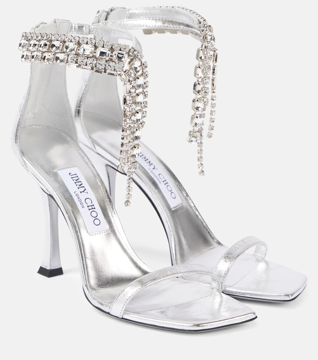 Jimmy Choo - Verity 100 embellished leather sandals