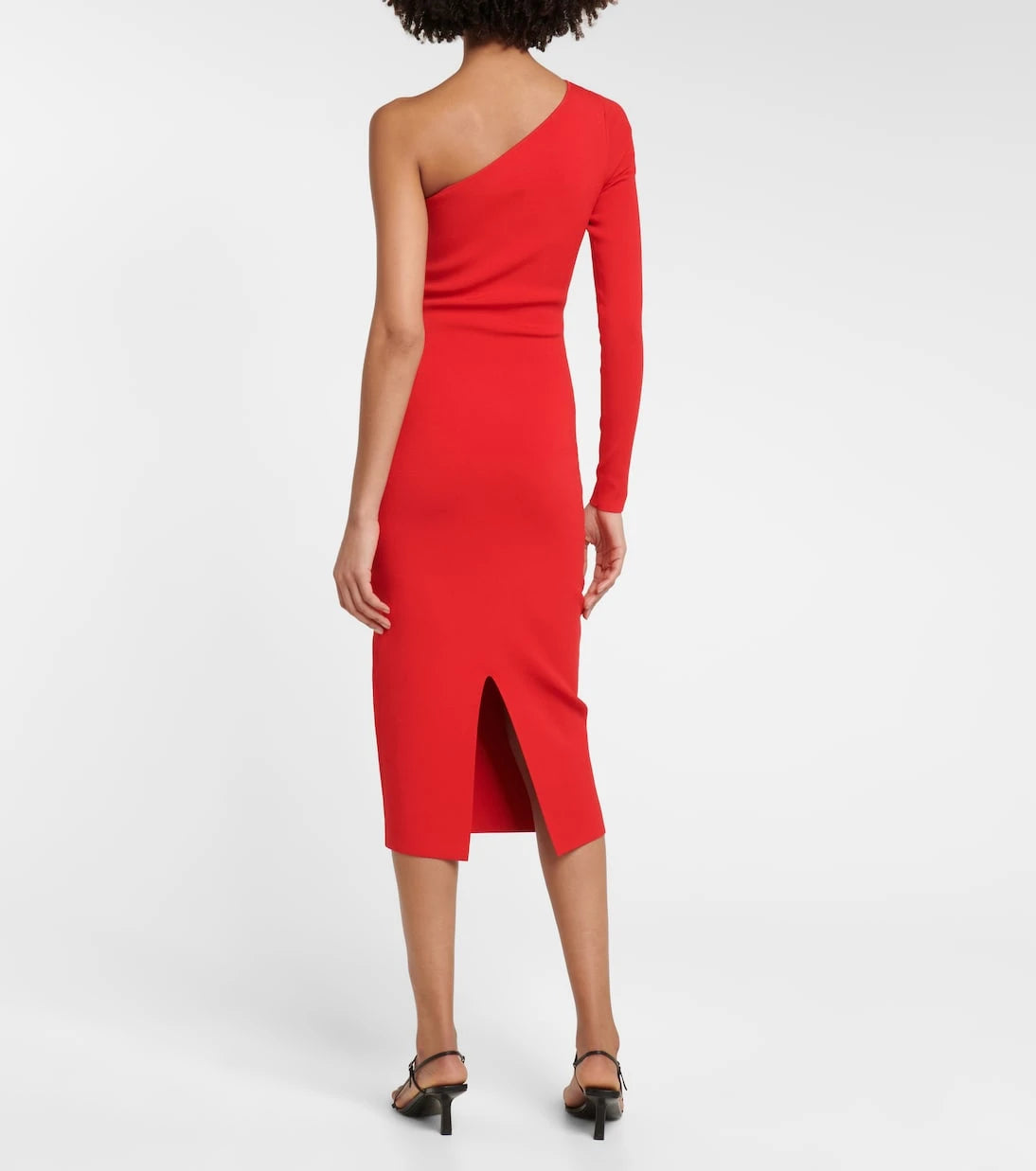 Victoria Beckham - VB one-shoulder knit midi dress