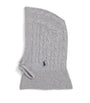 Wool-Cashmere Polo Pony Snood SOFT GREY HEATHER