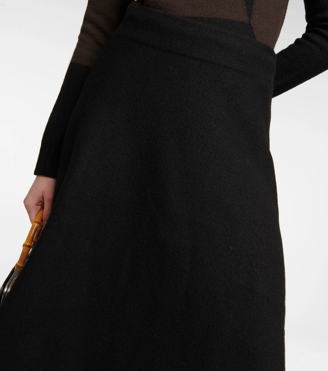 Jil Sander - Virgin wool midi skirt