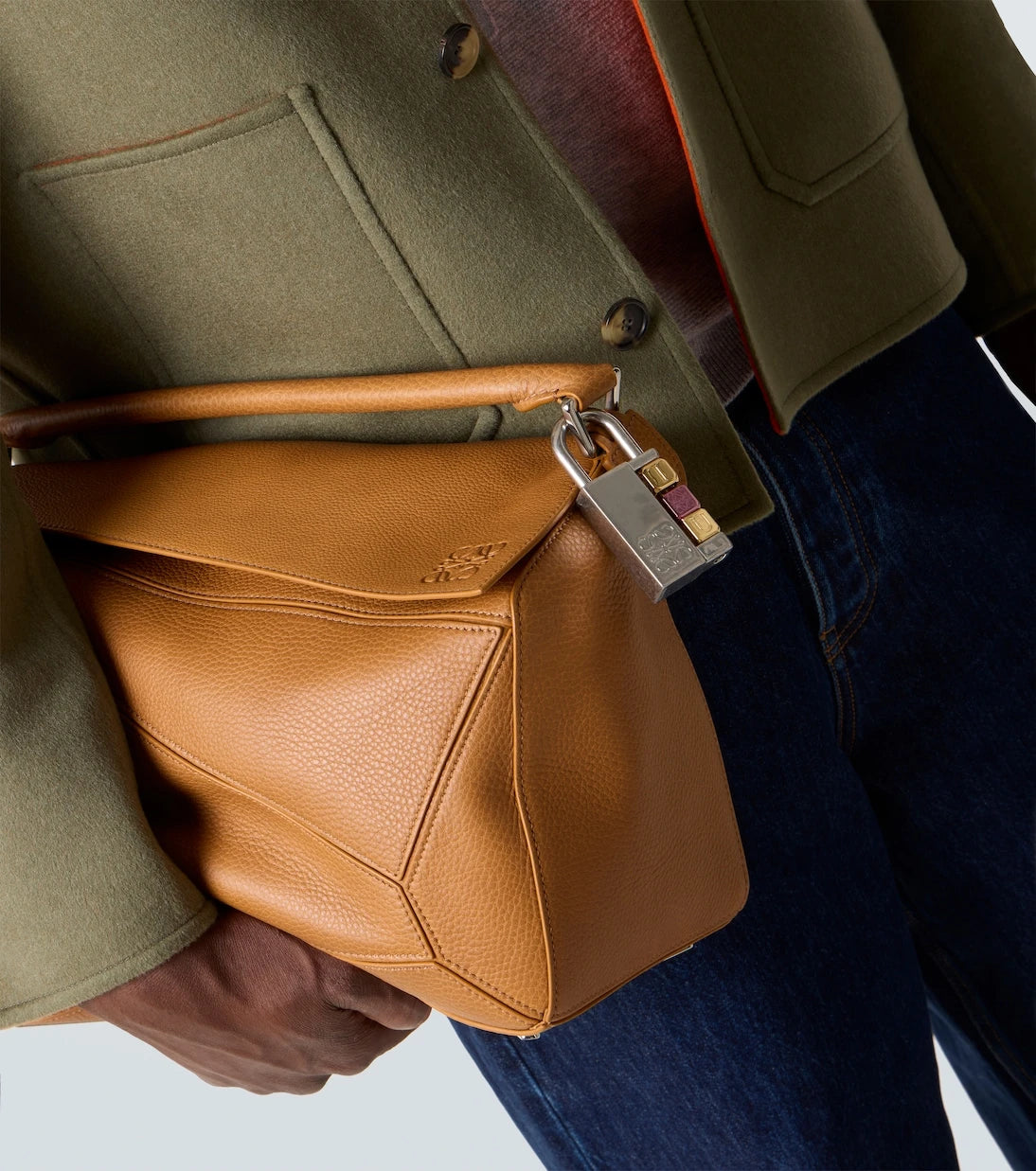Loewe - Padlock Anagram bag charm
