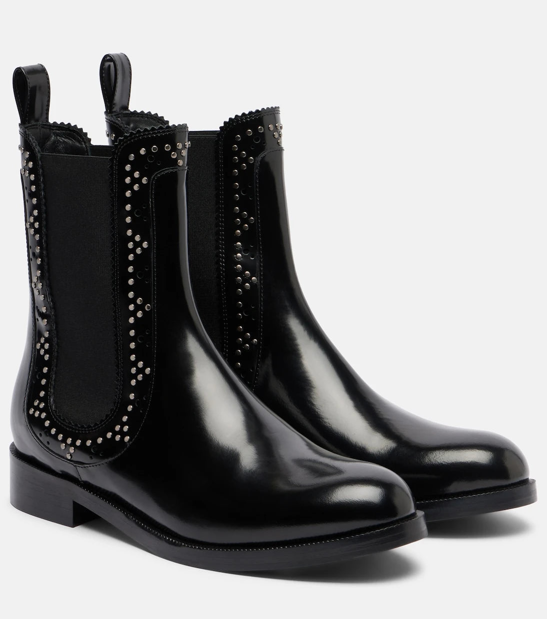 Aquazzura - Skye embellished leather Chelsea boots