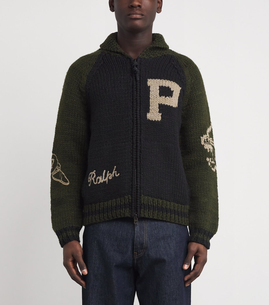 Wool Varsity Cardigan MULTI