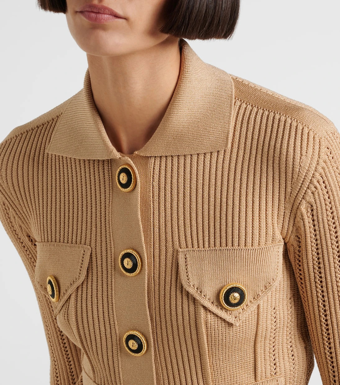 Balmain - Ribbed-knit cardigan