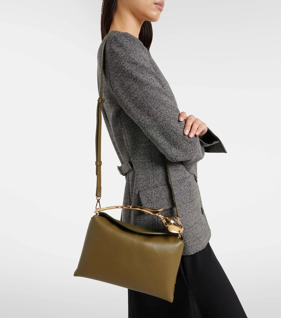 Erdem - Bloom Medium leather top-handle bag