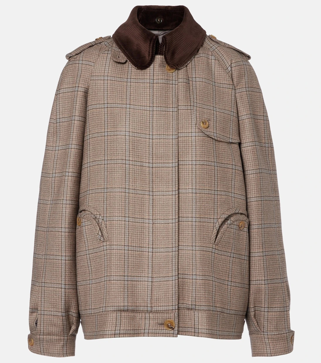 Blazé Milano - Chausie checked virgin wool jacket