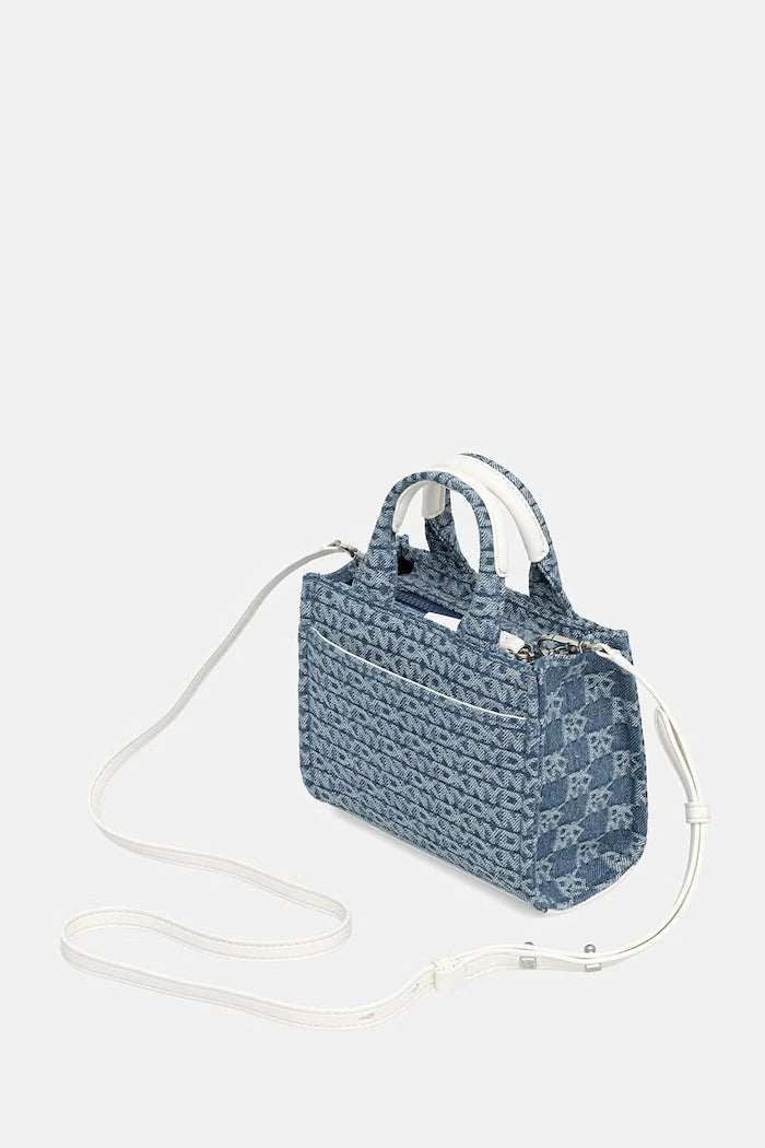 DKNY kadın denim crossbody çanta