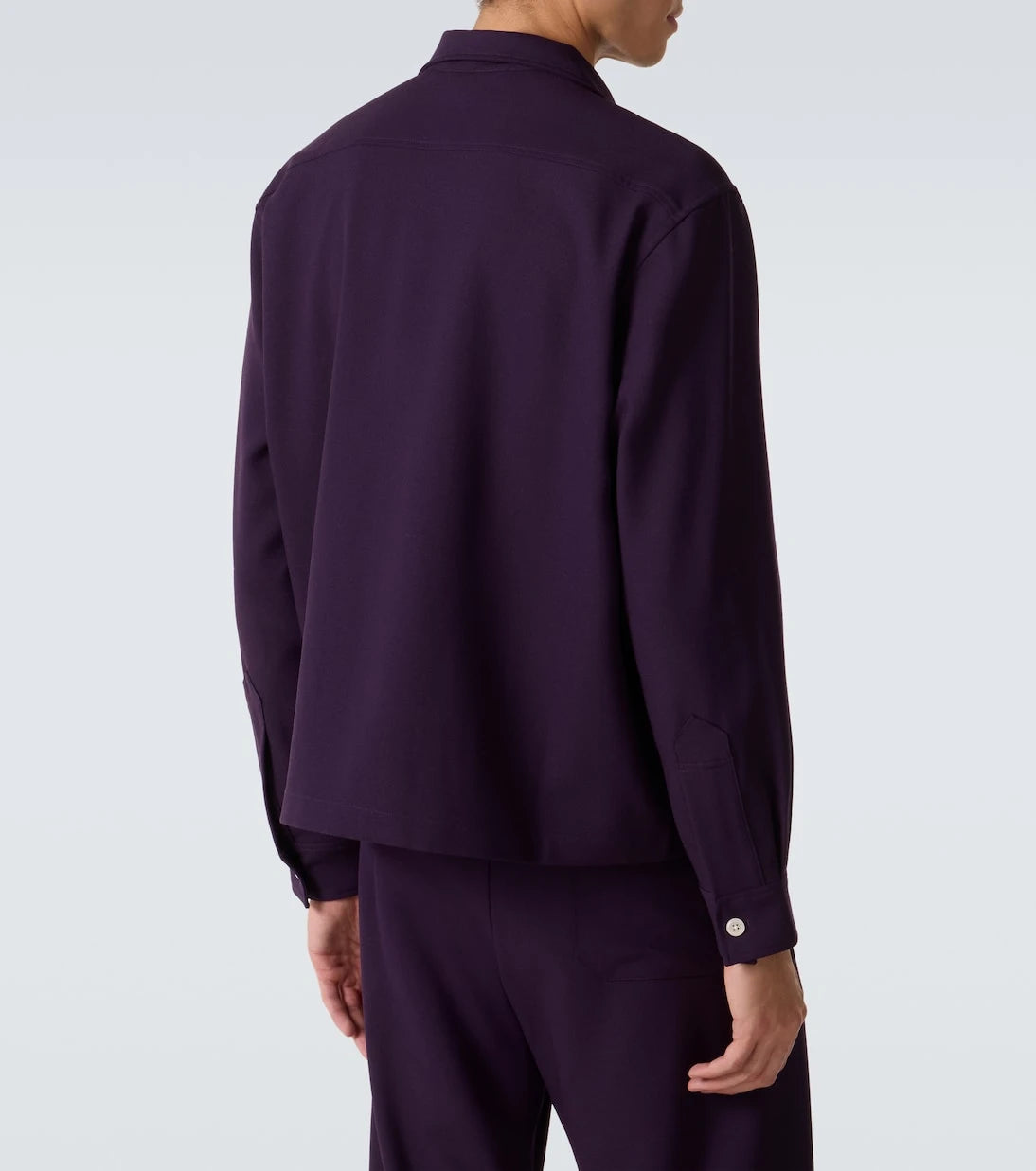 Bode - Astor embroidered wool shirt