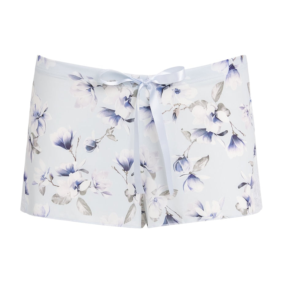 Fantasie Blue Lace-Trim Floral Lucia Pyjama Shorts