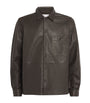 Leather Saruffo Overshirt TURKISH COFFEE