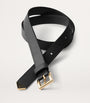 Black Saffiano Leather Triangle Belt