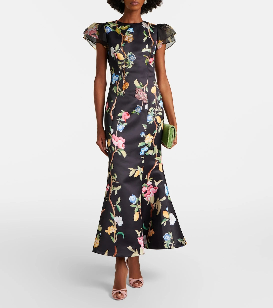 Leo Lin - Sofia embellished floral maxi dress