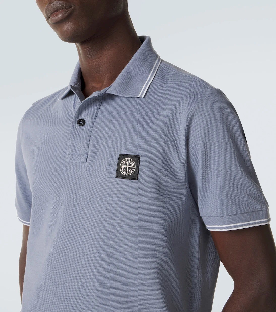Stone Island - Compass cotton-blend piqué polo shirt