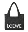 LOEWE Black x Paula's Ibiza Medium Font Tote Bag