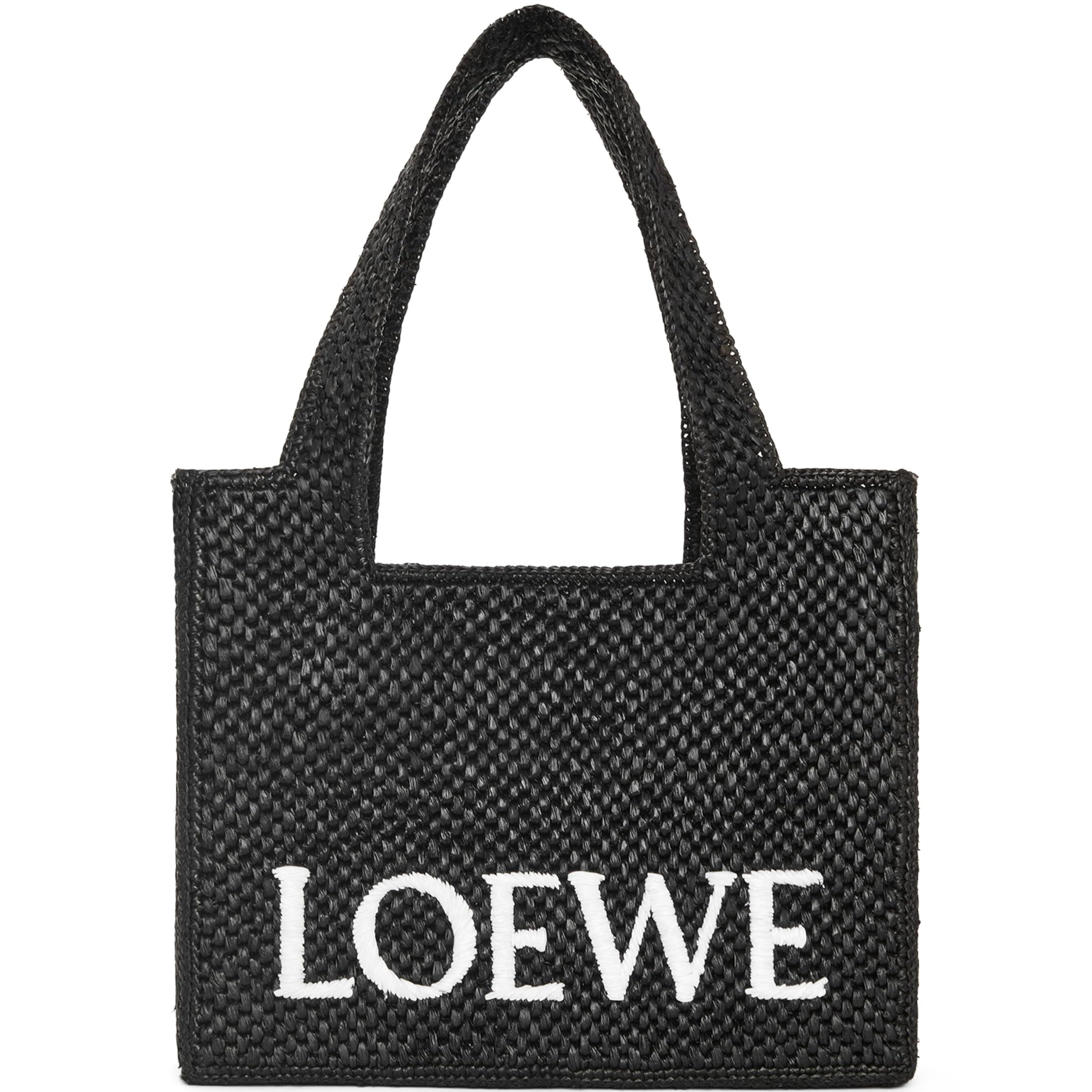 LOEWE Black x Paula's Ibiza Medium Font Tote Bag