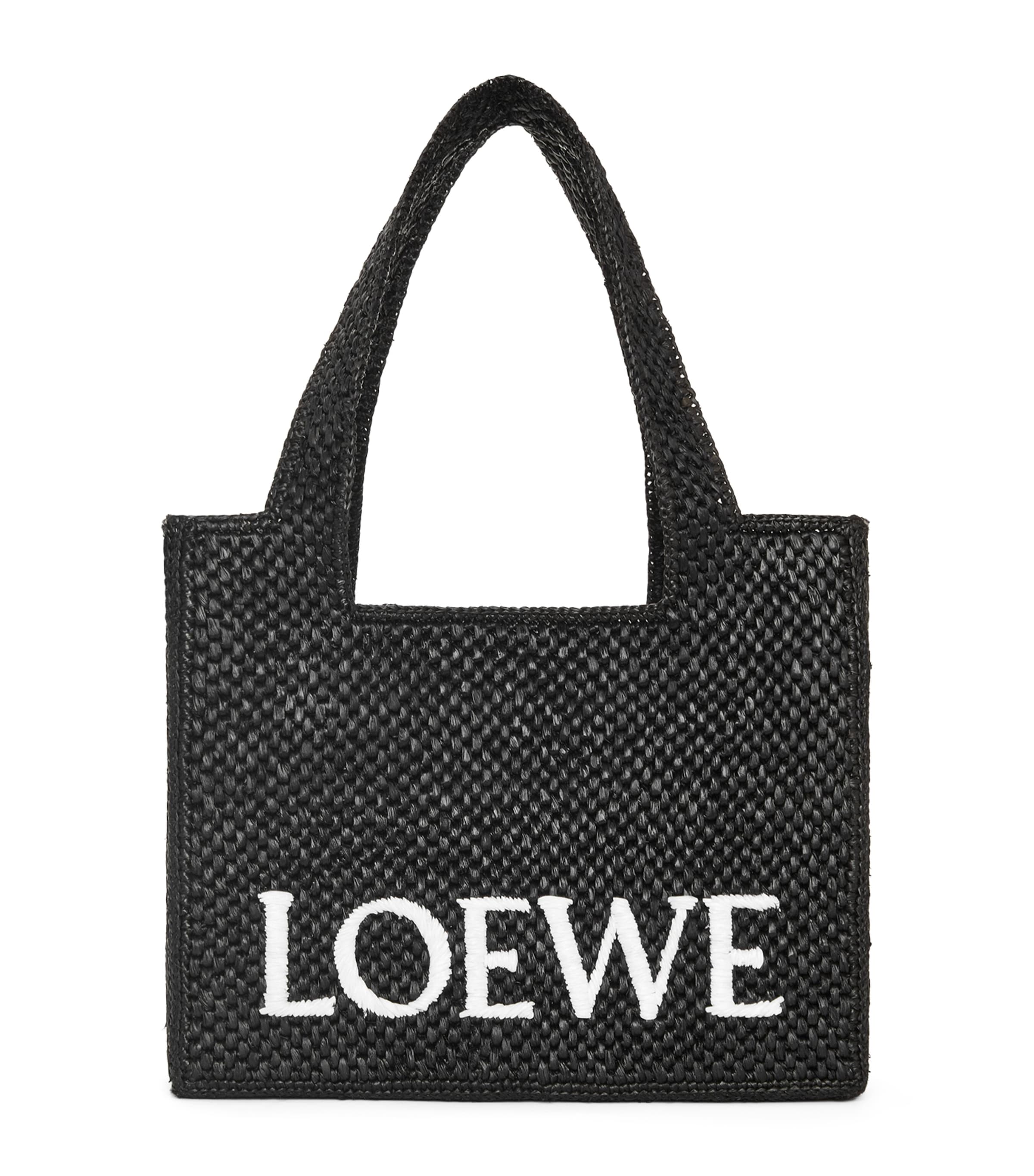 LOEWE Black x Paula's Ibiza Medium Font Tote Bag
