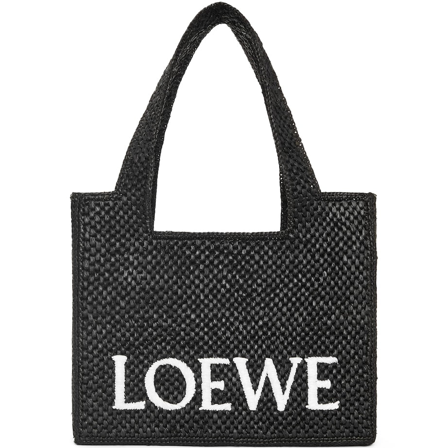 LOEWE Black x Paula's Ibiza Medium Font Tote Bag