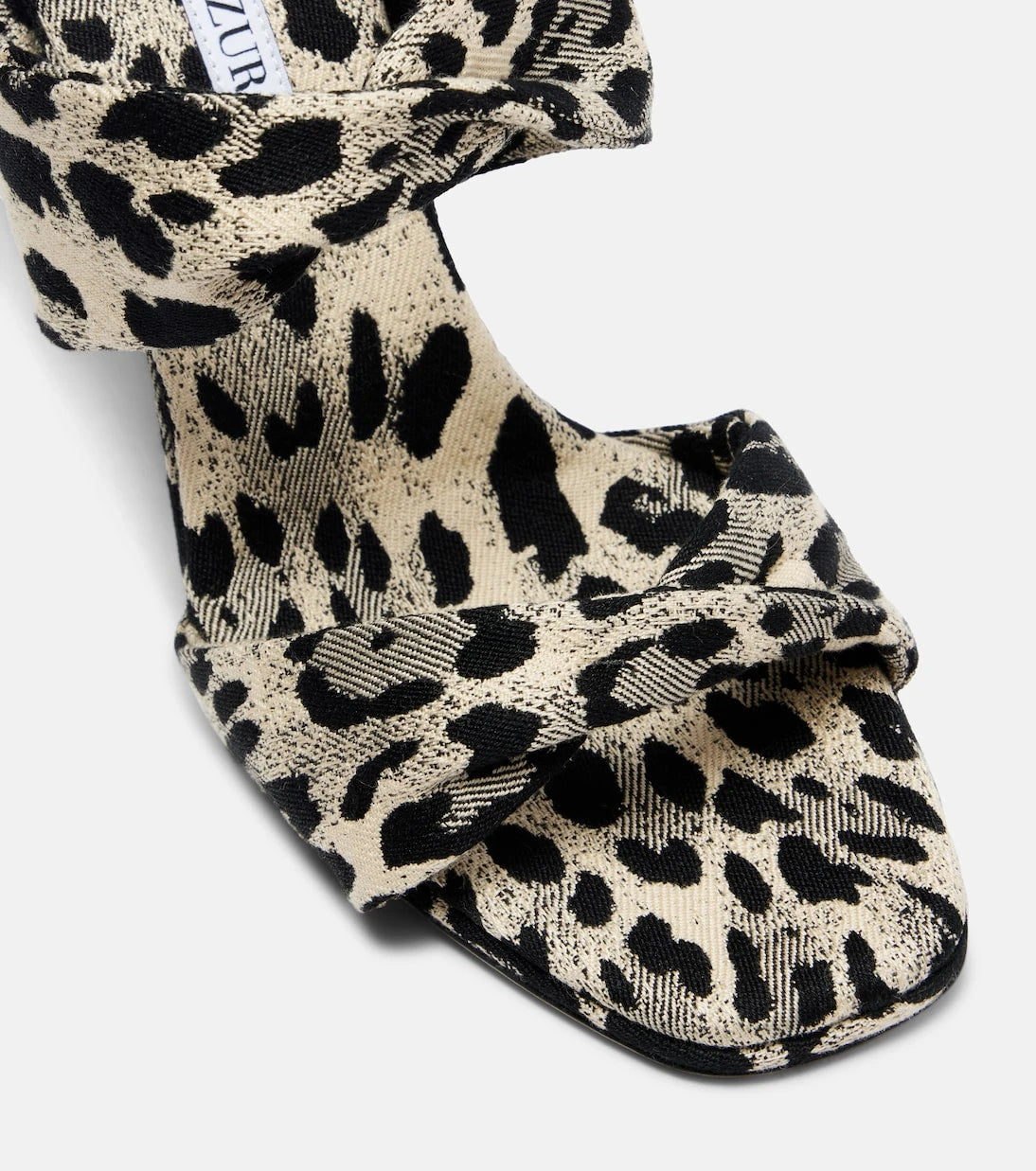 Aquazzura - Twist 95 leopard-print sandals