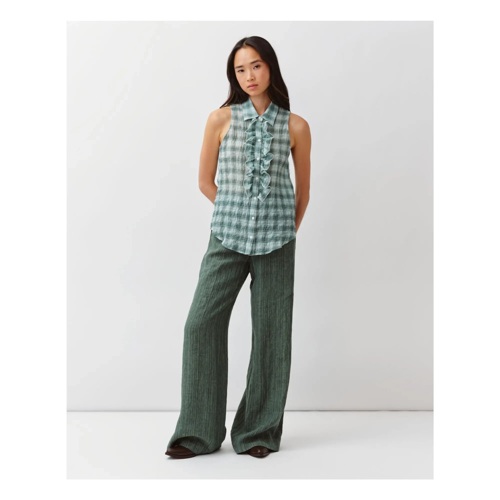 Diega - Cheka Stripes Shirt | Aqua