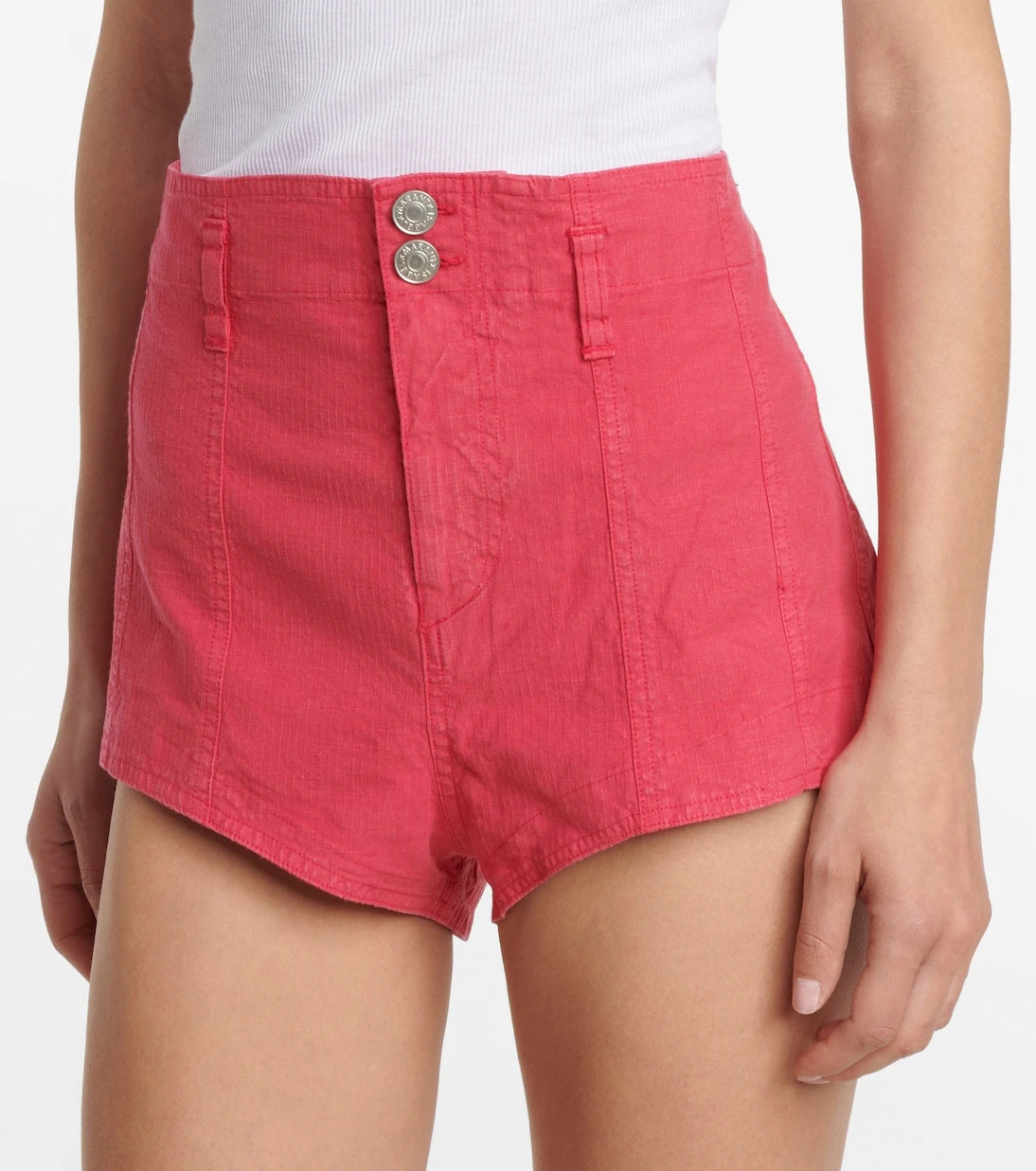 Isabel Marant - Deverson linen-blend shorts