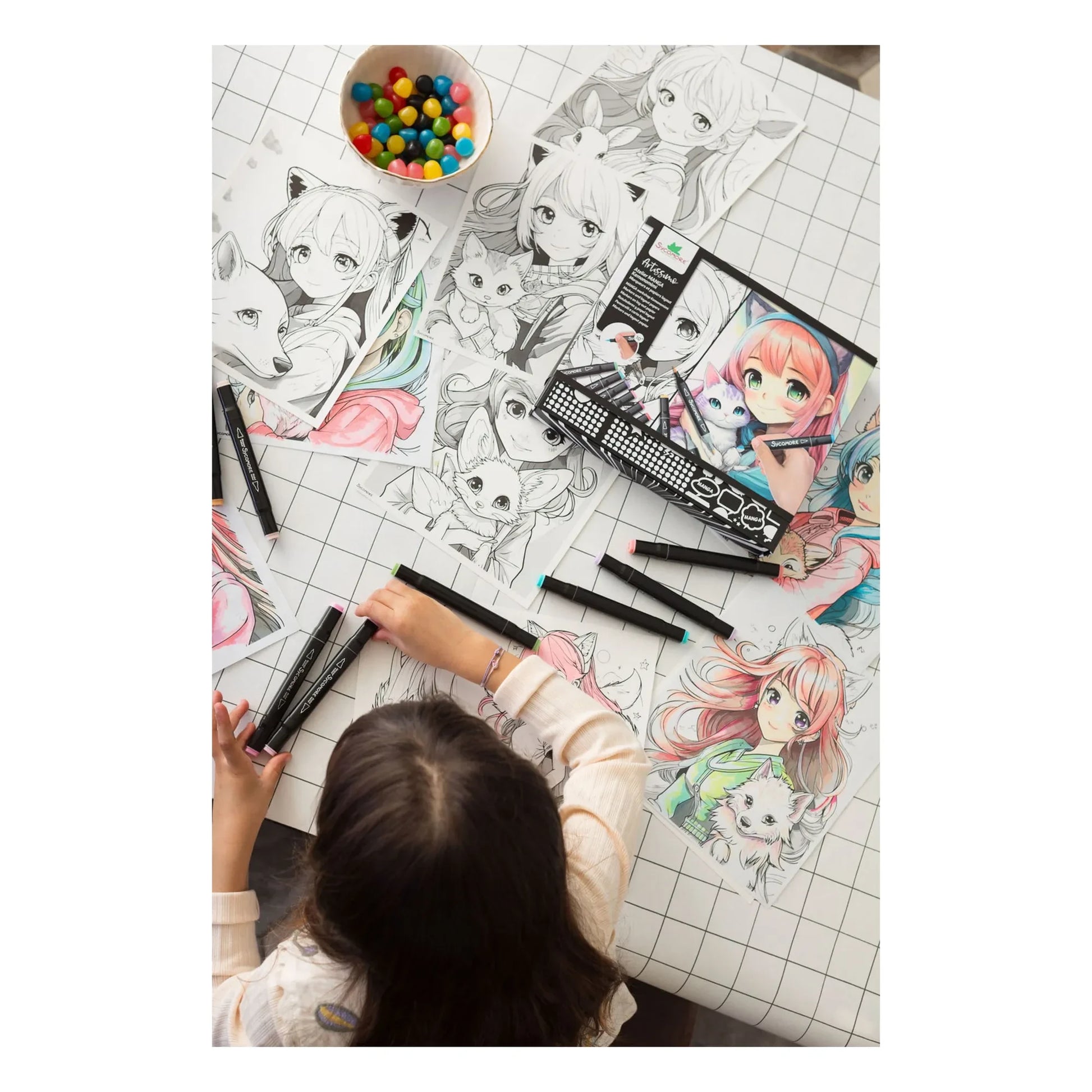 Sycomore - Manga - Kemonomimi layout and markers