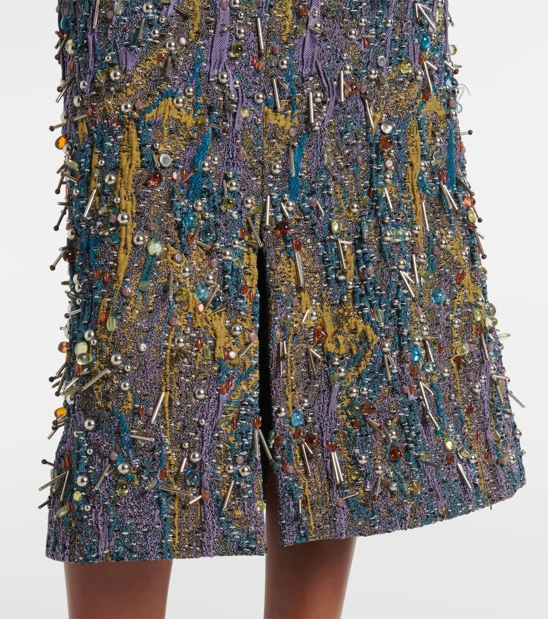 درايز فان نوتن - تنورة قلم رصاص مزينة