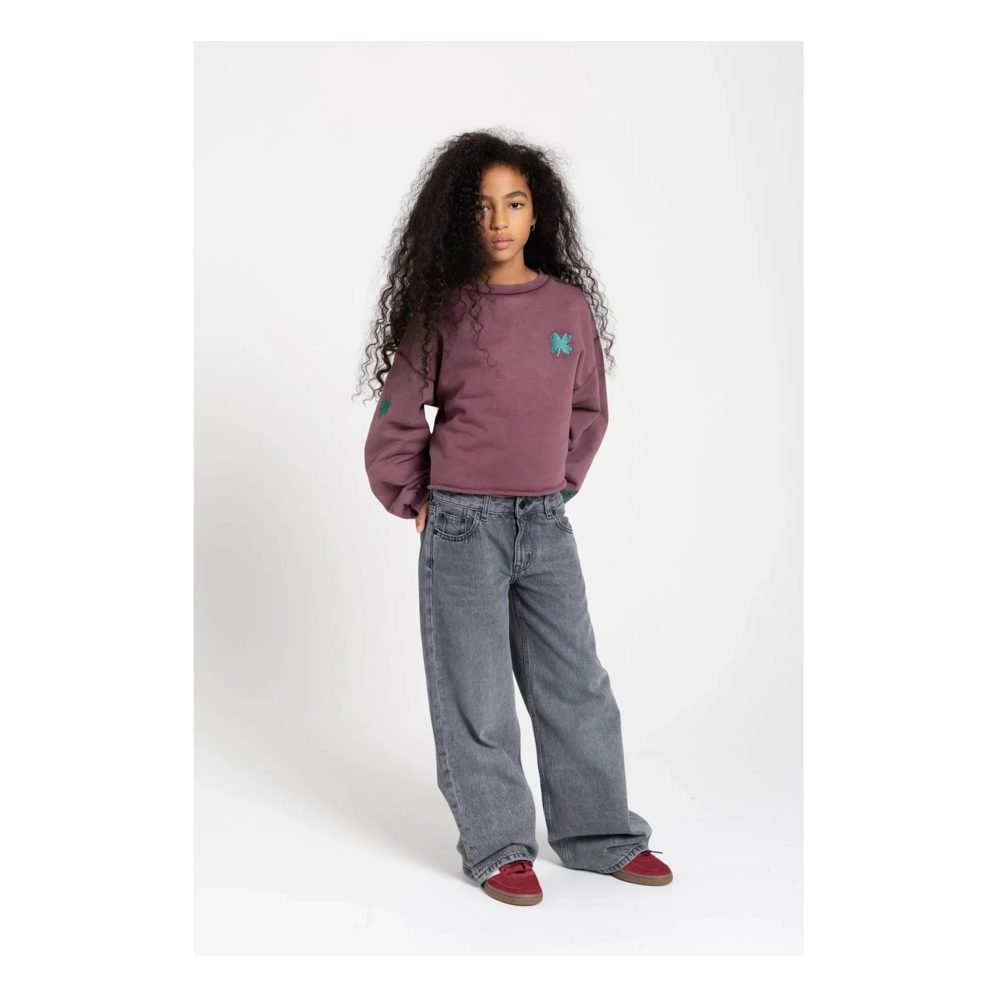 Finger in the nose - Jean Large April | Denim grey