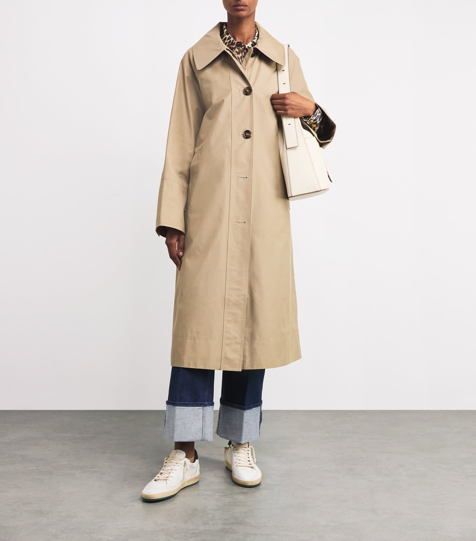 White Leather Ball Star Sneakers