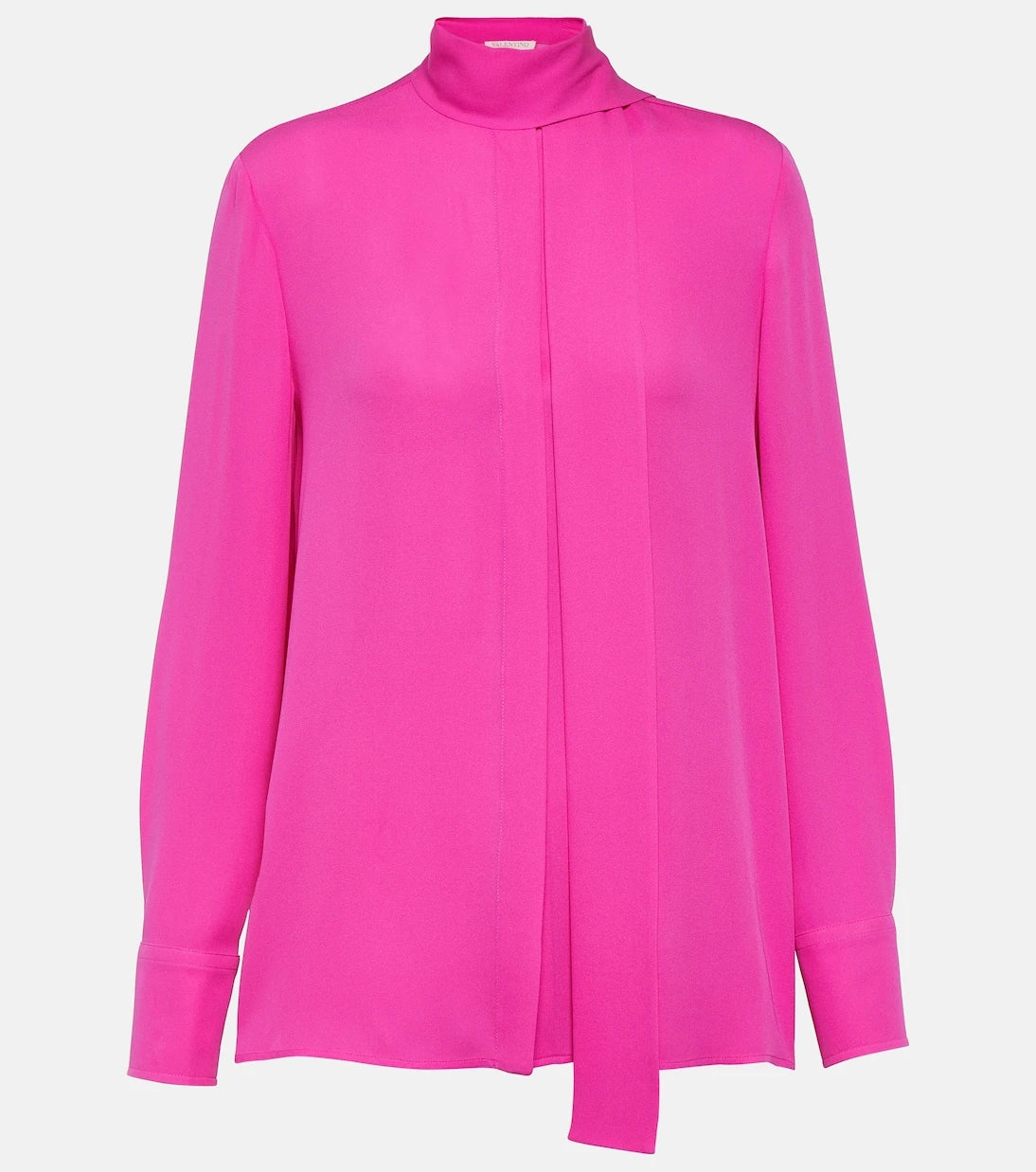 Valentino - Tie-neck silk georgette blouse