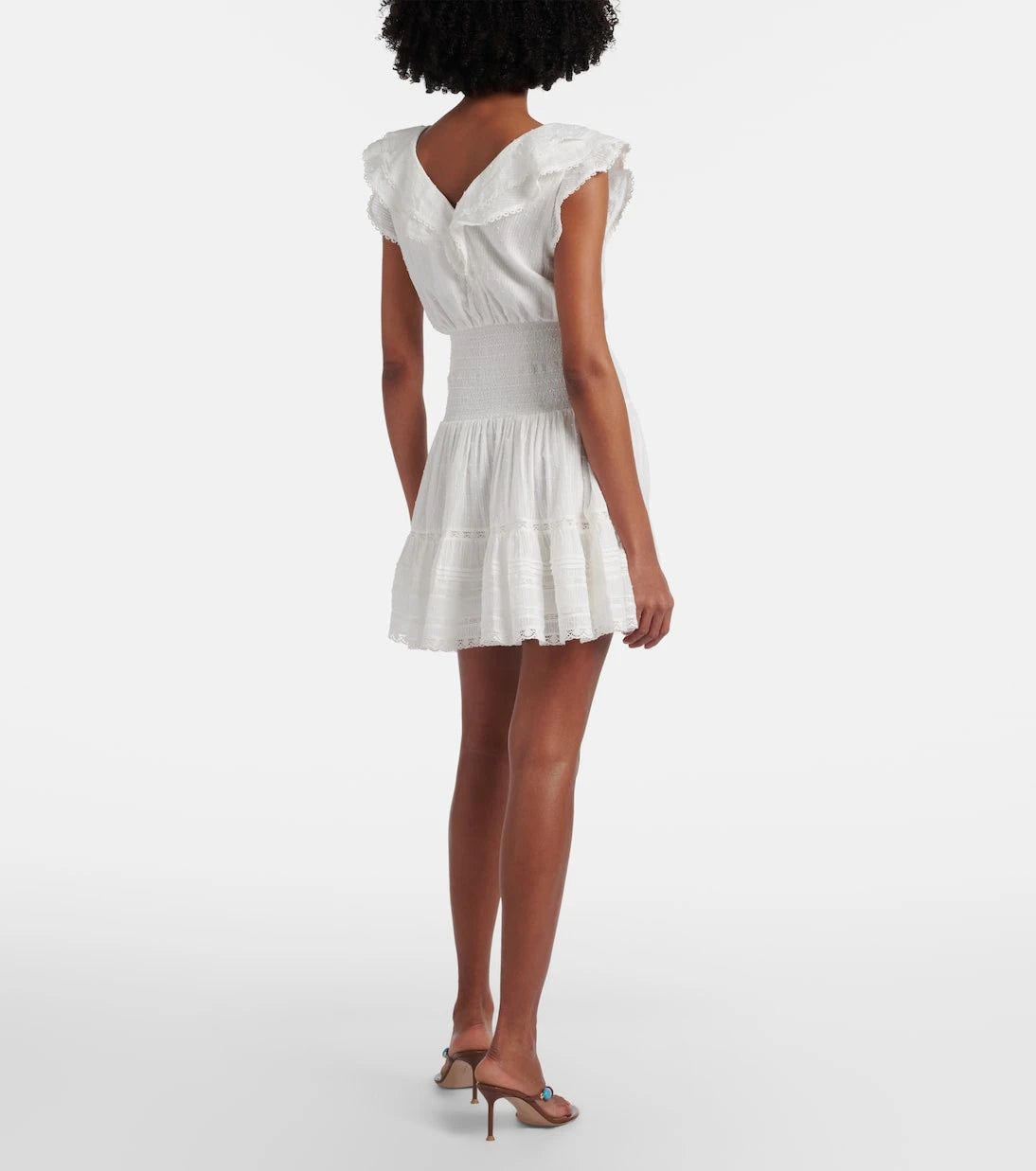 Poupette St Barth - Della ruffled cotton minidress
