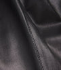 Black Lambskin Sullivan Straight Trousers